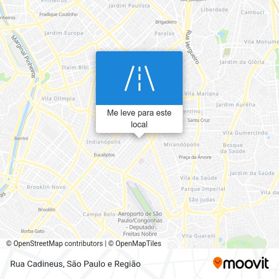 Rua Cadineus mapa
