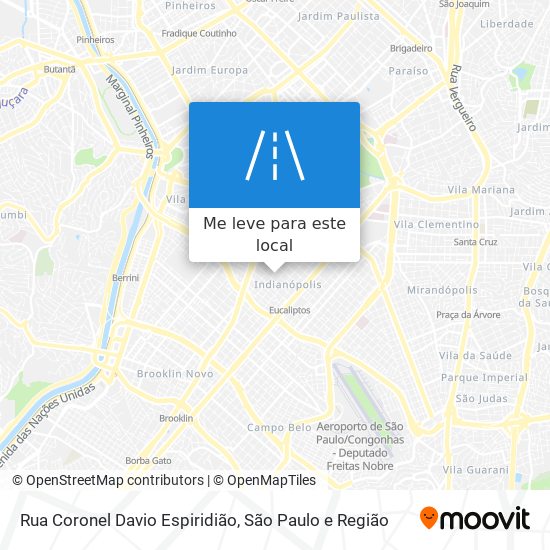 Rua Coronel Davio Espiridião mapa