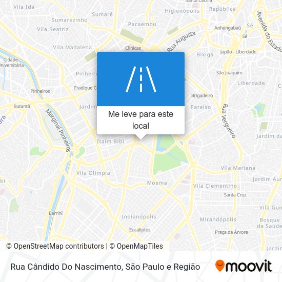 Rua Cândido Do Nascimento mapa