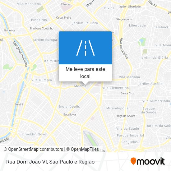 Rua Dom João VI mapa