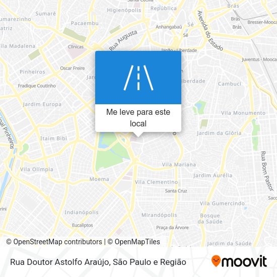 Rua Doutor Astolfo Araújo mapa