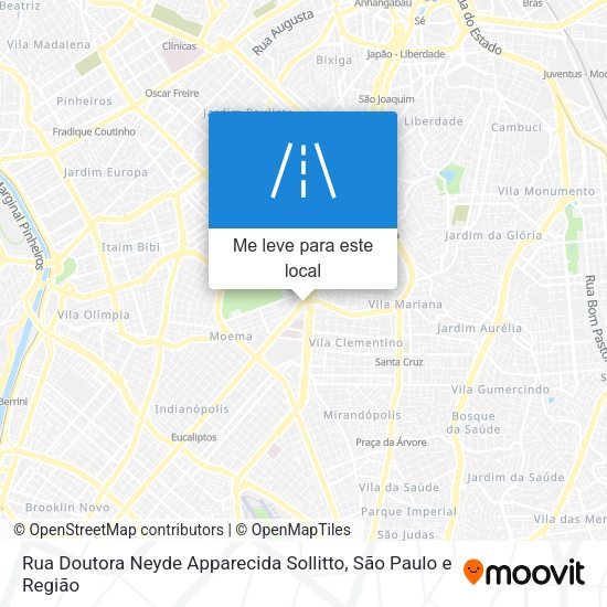 Rua Doutora Neyde Apparecida Sollitto mapa