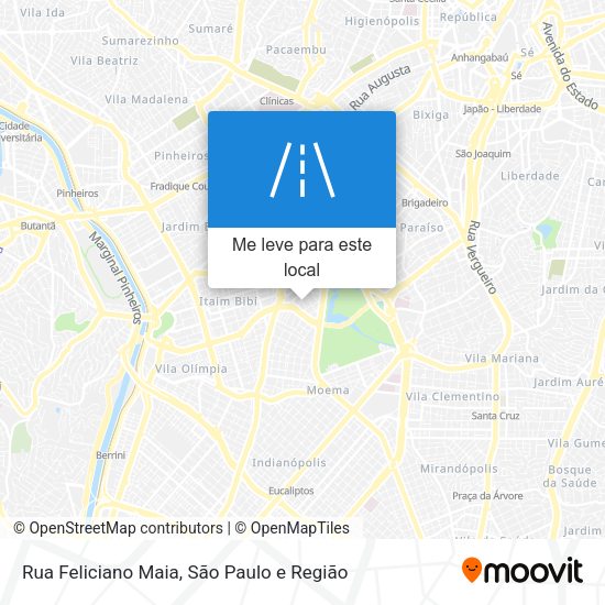 Rua Feliciano Maia mapa