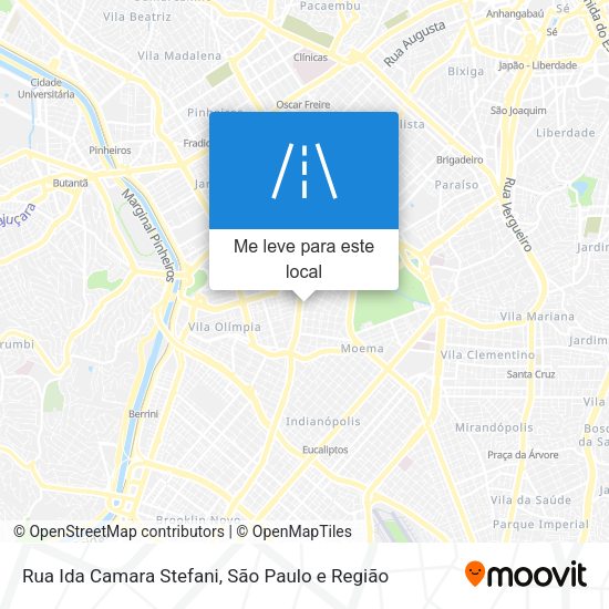 Rua Ida Camara Stefani mapa