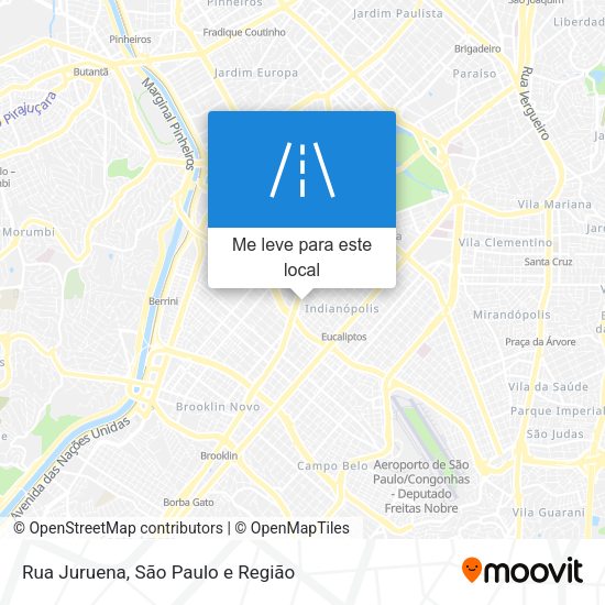 Rua Juruena mapa