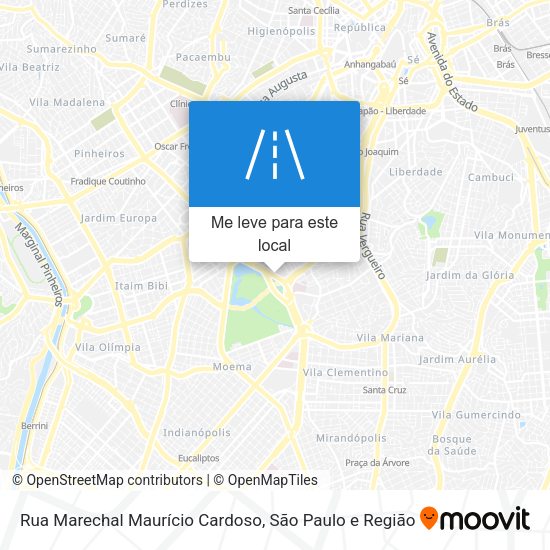 Rua Marechal Maurício Cardoso mapa