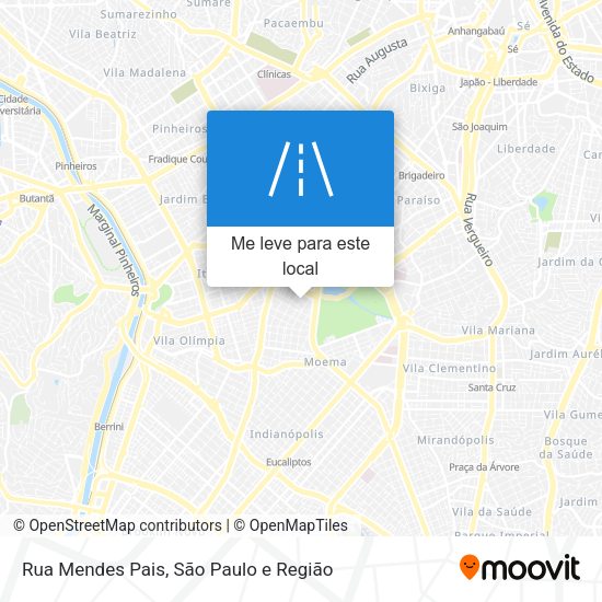 Rua Mendes Pais mapa