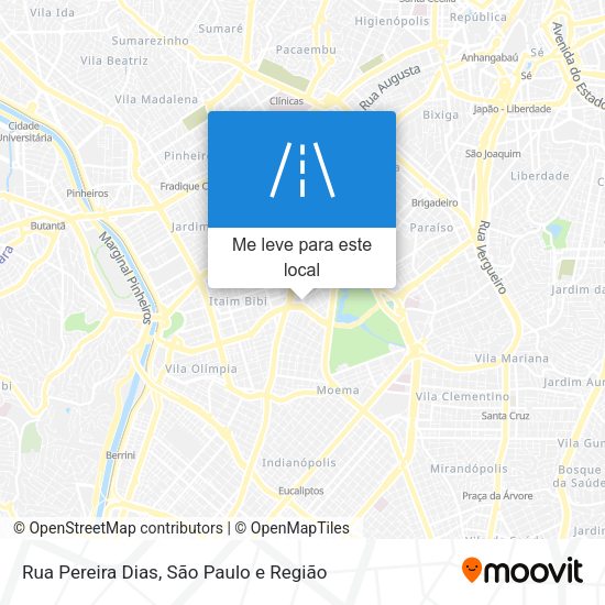 Rua Pereira Dias mapa