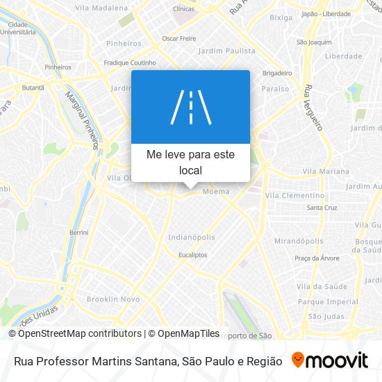 Rua Professor Martins Santana mapa