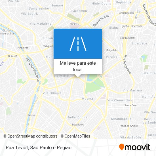 Rua Teviot mapa