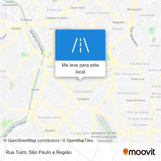 Rua Tuim mapa