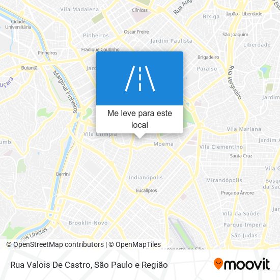 Rua Valois De Castro mapa