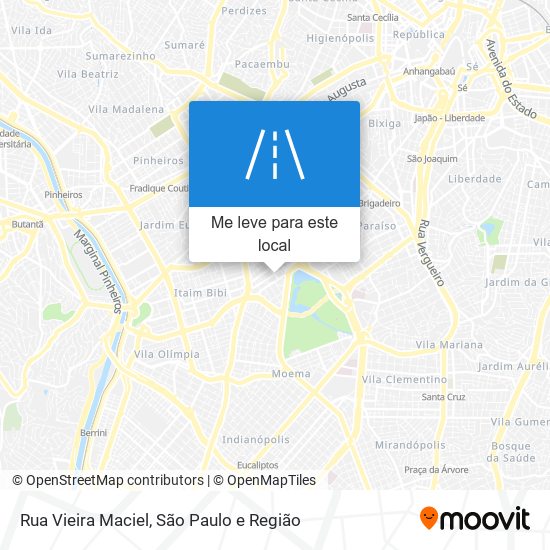 Rua Vieira Maciel mapa