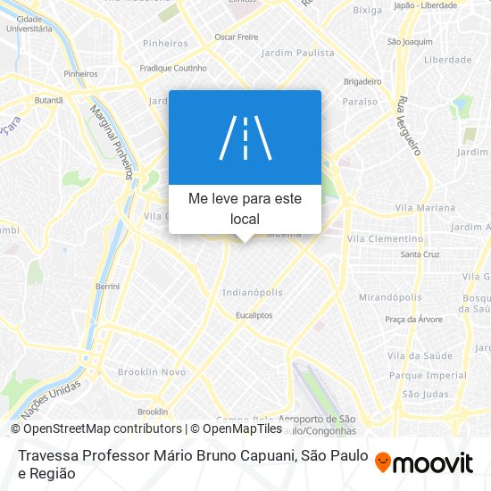 Travessa Professor Mário Bruno Capuani mapa