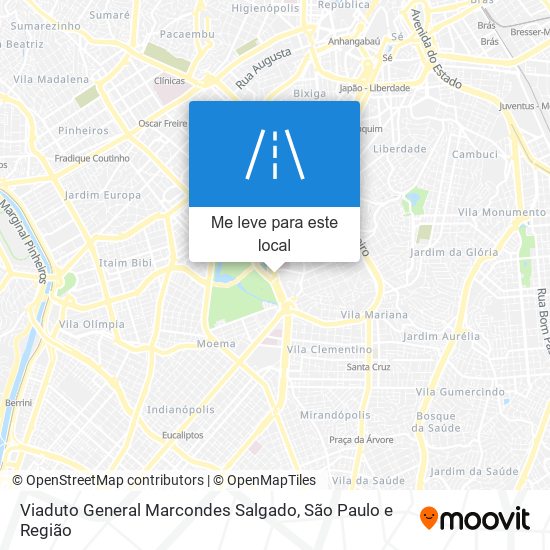 Viaduto General Marcondes Salgado mapa