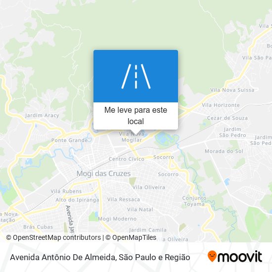 Avenida Antônio De Almeida mapa