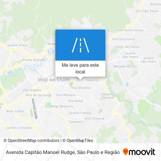 Avenida Capitão Manoel Rudge mapa