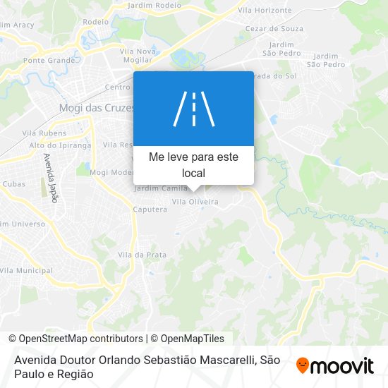 Avenida Doutor Orlando Sebastião Mascarelli mapa