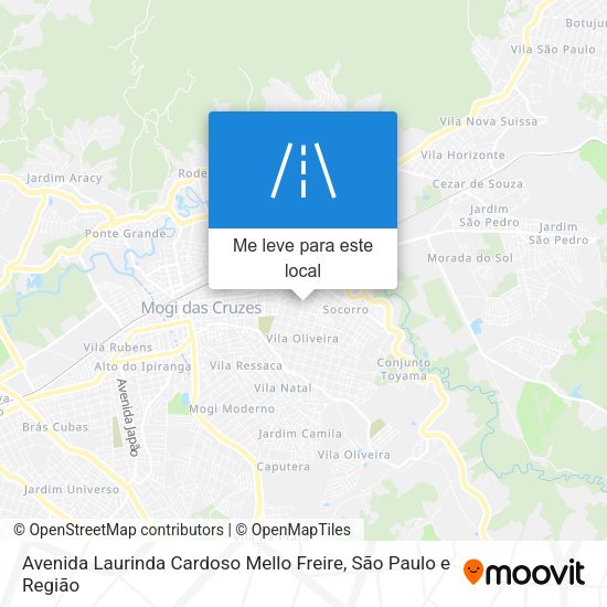 Avenida Laurinda Cardoso Mello Freire mapa