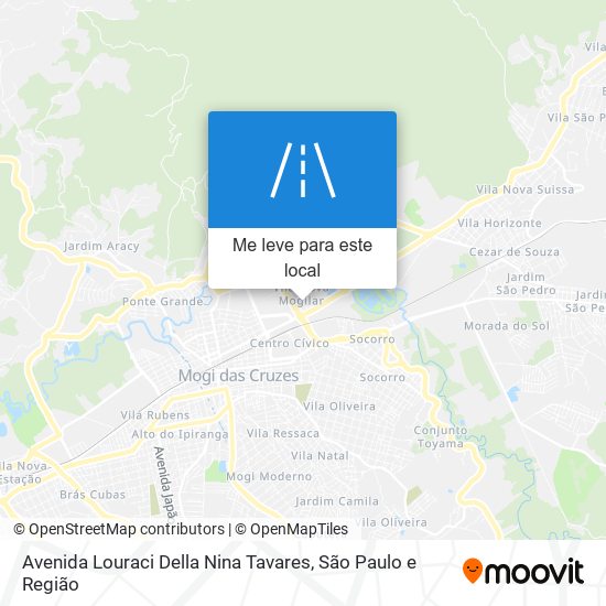 Avenida Louraci Della Nina Tavares mapa