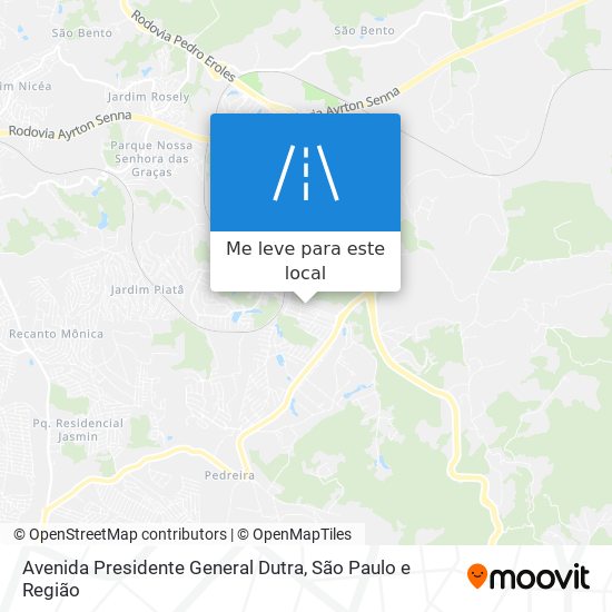 Avenida Presidente General Dutra mapa