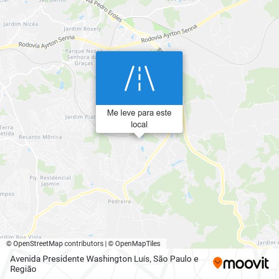 Avenida Presidente Washington Luís mapa