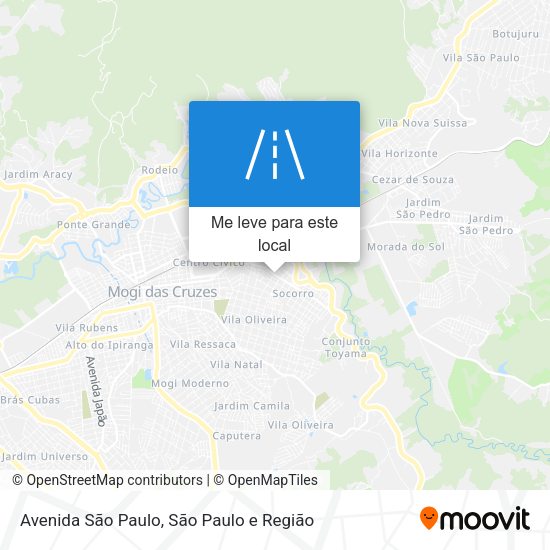 Avenida São Paulo mapa