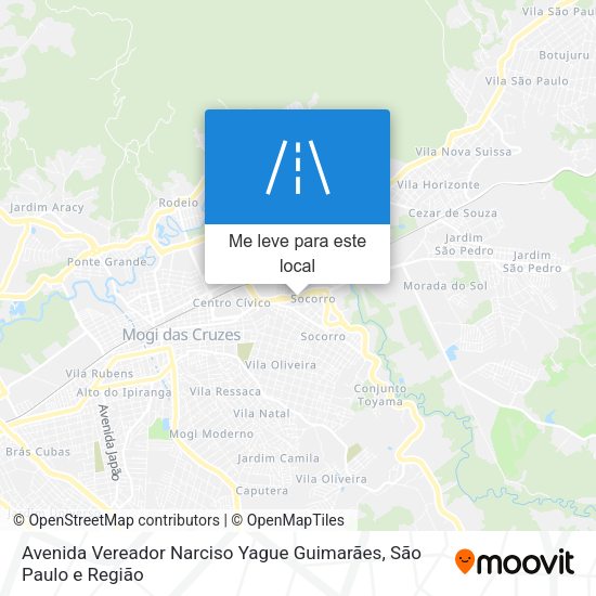 Avenida Vereador Narciso Yague Guimarães mapa