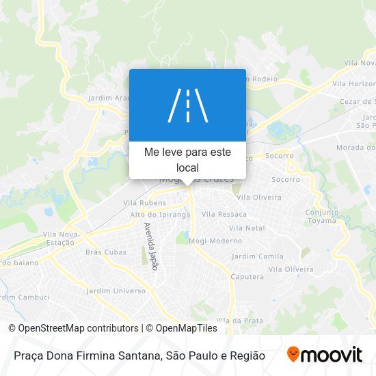 Praça Dona Firmina Santana mapa