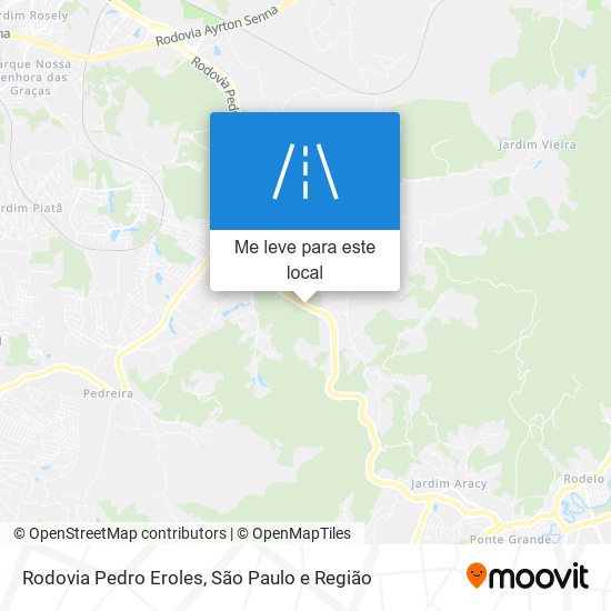 Rodovia Pedro Eroles mapa