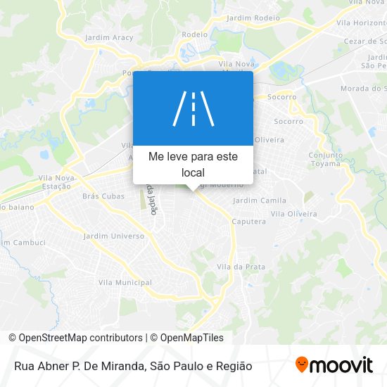Rua Abner P. De Miranda mapa