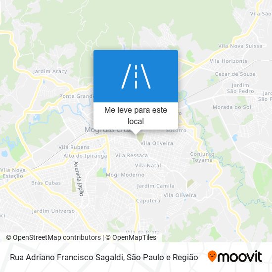 Rua Adriano Francisco Sagaldi mapa