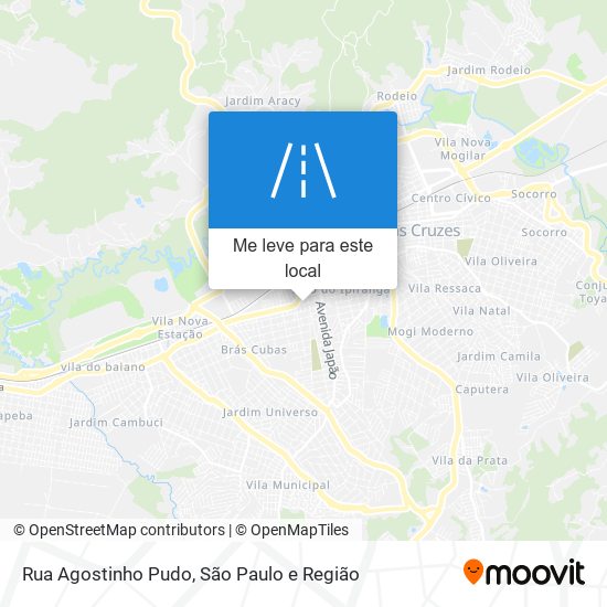 Rua Agostinho Pudo mapa