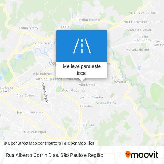 Rua Alberto Cotrin Dias mapa