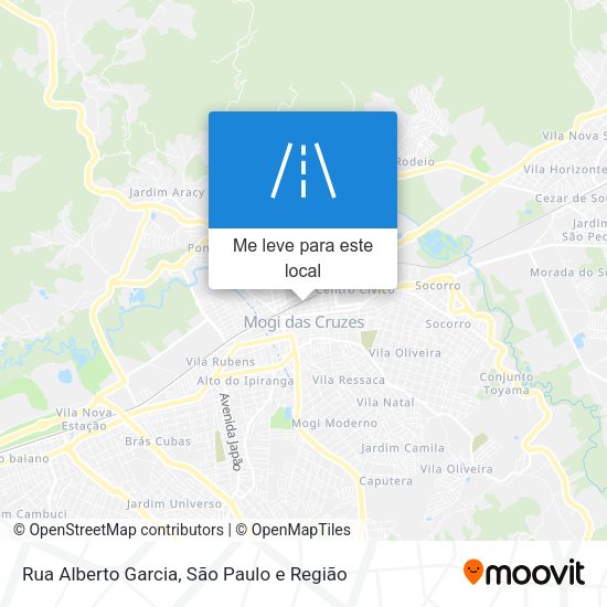 Rua Alberto Garcia mapa