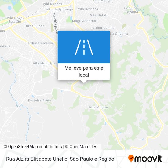 Rua Alzira Elisabete Unello mapa