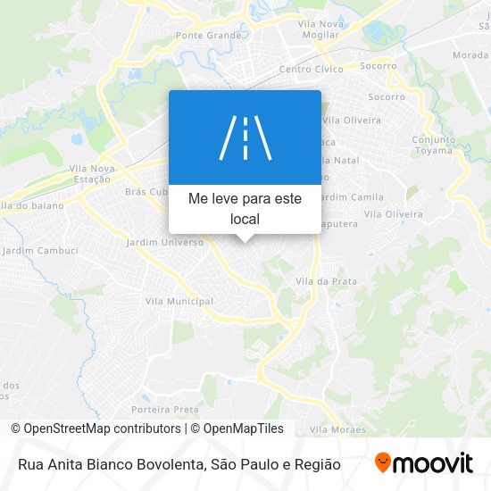 Rua Anita Bianco Bovolenta mapa
