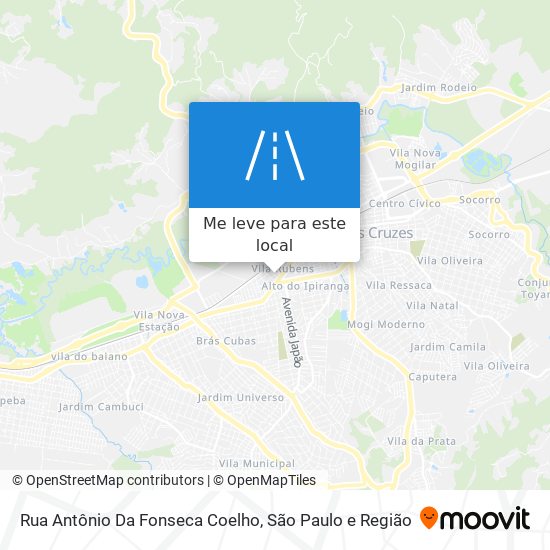Rua Antônio Da Fonseca Coelho mapa
