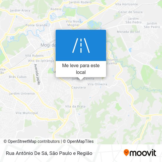 Rua Antônio De Sá mapa