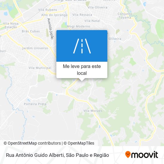 Rua Antônio Guido Alberti mapa