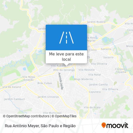 Rua Antônio Meyer mapa