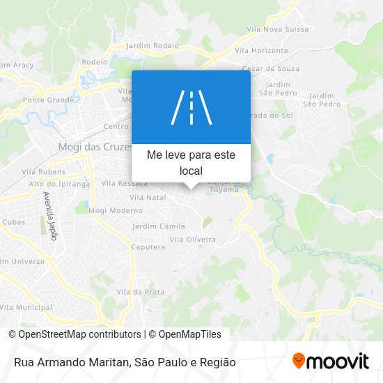 Rua Armando Maritan mapa