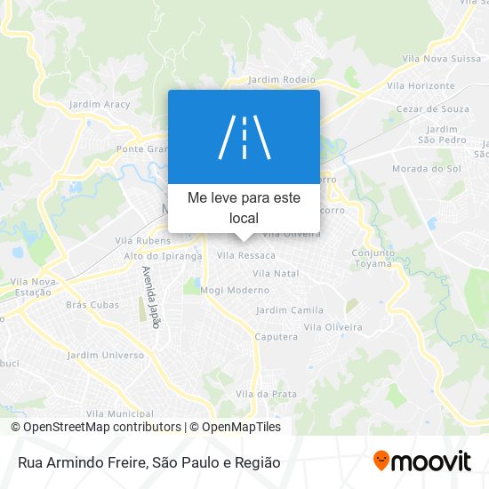 Rua Armindo Freire mapa