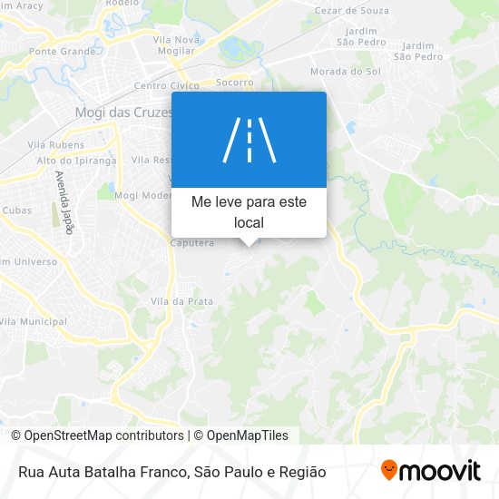 Rua Auta Batalha Franco mapa