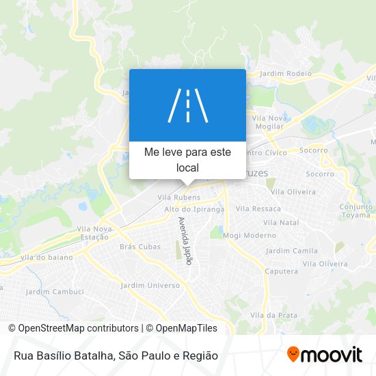 Rua Basílio Batalha mapa