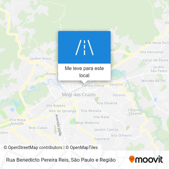 Rua Benedicto Pereira Reis mapa