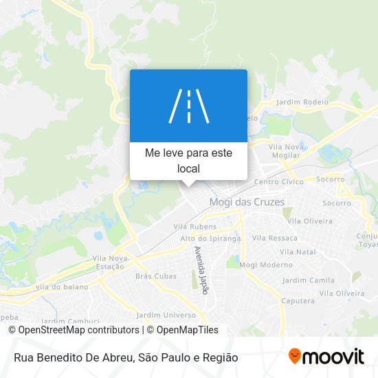 Rua Benedito De Abreu mapa