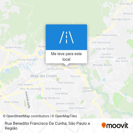 Rua Benedito Francisco Da Cunha mapa