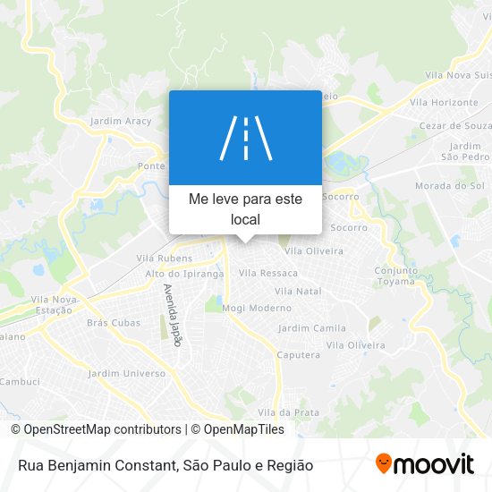 Rua Benjamin Constant mapa