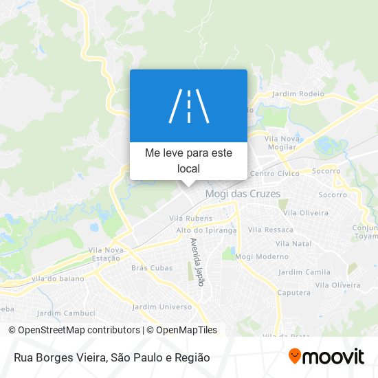 Rua Borges Vieira mapa